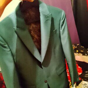 Egara Green Suit Jacket 36s perfect condition Men's Warehouse blazer